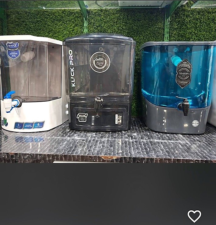 Water purifier range at Deccan Water System showroom